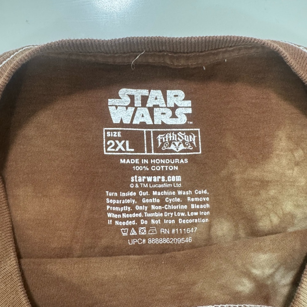 Star Wars Chewbacca Tie Dye Tee (2XL) – Fifth Sun - Picture 3 of 4